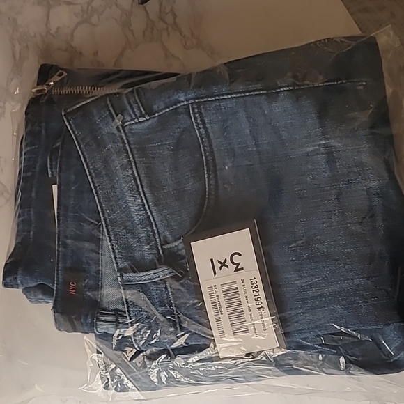 🔥🔥👖3x1 WOMEN'S BLUE DENIM MID RISE CROPPED JEANS SZ 24 / PRESLEY - Picture 11 of 11